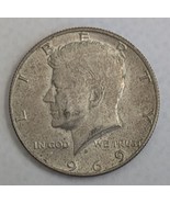 1969 D  Kennedy Half Dollar 40% Silver Coin - €5,16 EUR