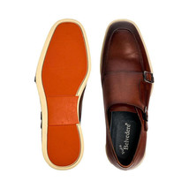 Belvedere Studio Men's Walking Leather Shoes Marcio Cognac image 3