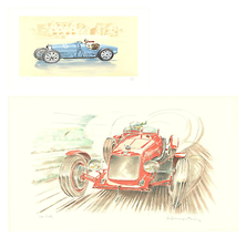 Bundle- 2 Assorted Bugatti &amp; Maserati Signed Lithographs - £591.36 GBP