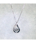 925 Sterling Silver Necklace with 1ct Moissanite w/ Accents - £41.27 GBP