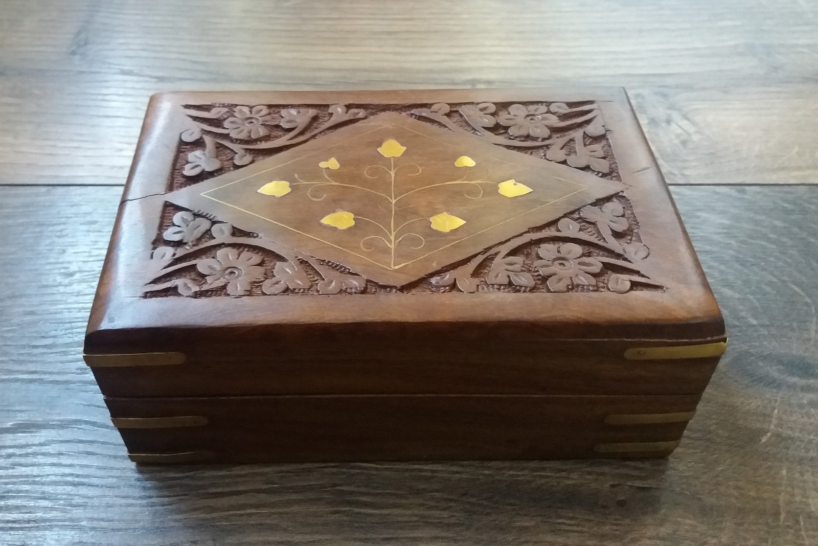 Handmade Wooden Box, Jewelry Box, Decorative Wooden Box - $48.00