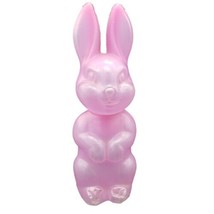 VTG Purple Plastic Blow Mold Swivel Head Easter Bunny Rabbit Decoration ... - $7.84