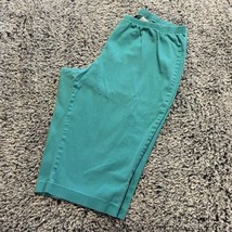 Just My Size Cropped Pants, Size 2X, Turquoise, Cotton Blend, High Rise - £14.93 GBP