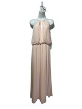 levkoff pink chiffon maxi length formal dress Size 8 - £20.77 GBP