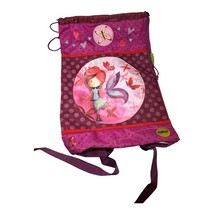 Backpack lightweight drawstring padded shoulder straps KETTO butterfly graphics - £15.66 GBP