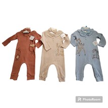 NWT X3 Disney Baby 24 Months Romper Hair Bow Set Bambi Pooh Piglet Simba Lion - $19.79