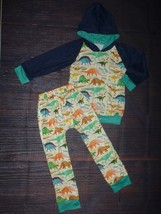 NEW Boutique Boys Dinosaur Hooded Outfit Set Size 7-8 - £10.35 GBP