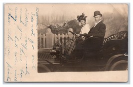 RPPC Studio Vista Uomo IN Giocatore di Bowling Cappello Guida Sostegno Auto 1908 - £3.92 GBP