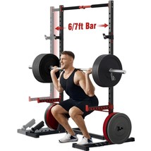 Squat Rack With Pull-Up Bar, Adjustable Multi-Functional Power Rack, Inner Width - £253.33 GBP