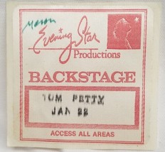 TOM PETTY - VINTAGE ORIGINAL 1979 CLOTH CONCERT BACKSTAGE PASS **LAST ONE** - $20.00