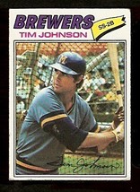 Milwaukee Brewers Tim Johnson 1977 Topps # 406 VG/EX - £0.39 GBP