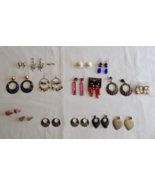 Costume Jewelry Pierced Earrings Fashion Statement Lot Of 17 Pairs - $311.41 MXN