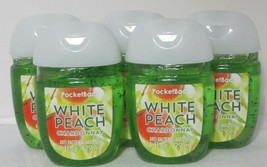 Bath & Body Works Pocket Bac Hand Gel Set Lot Of 5 White Peach Chardonnay - $17.72