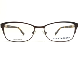 Lucky Brand Eyeglasses Frames D119 BROWN Tortoise Rectangular Full Rim 53-16-140 - £36.54 GBP