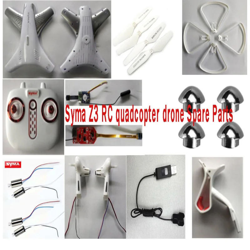 Play Syma Z3 RC quadcopter drone Spare Parts CW CCW motor proAlers blade guard r - £23.09 GBP