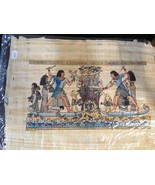 GENUINE ORIGIONAL CULTURAL EGYPTION PAINTINGS ON PAPYRUS - $143.90 CAD