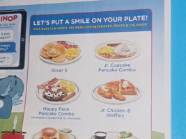 IHOP Children&#39;s Restaurant Menu Coloring Games &quot;Get Moving!&quot; NEW set of 10 - $9.47