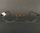 italee Eyeglasses Frames 2.5 197/51 Clear Brown Green Rectangular 51-18-130 - $121.56
