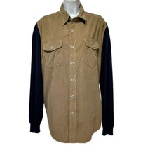 yokishop corduroy wool button up long sleeve shirt Size M Skater Grunge - £19.41 GBP