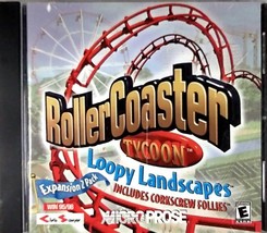 Roller Coaster Tycoon Expansion 2-Pack: Loopy Landscapes &amp; Corkscrew Follies PC - £8.91 GBP