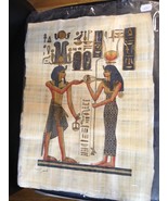 GENUINE ORIGIONAL CULTURAL EGYPTION PAINTINGS ON PAPYRUS - $143.90 CAD