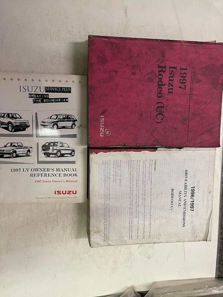 1997 ISUZU RODEO Service Repair Shop Manual Set W Driveability Bulletin + Refere Item image 4