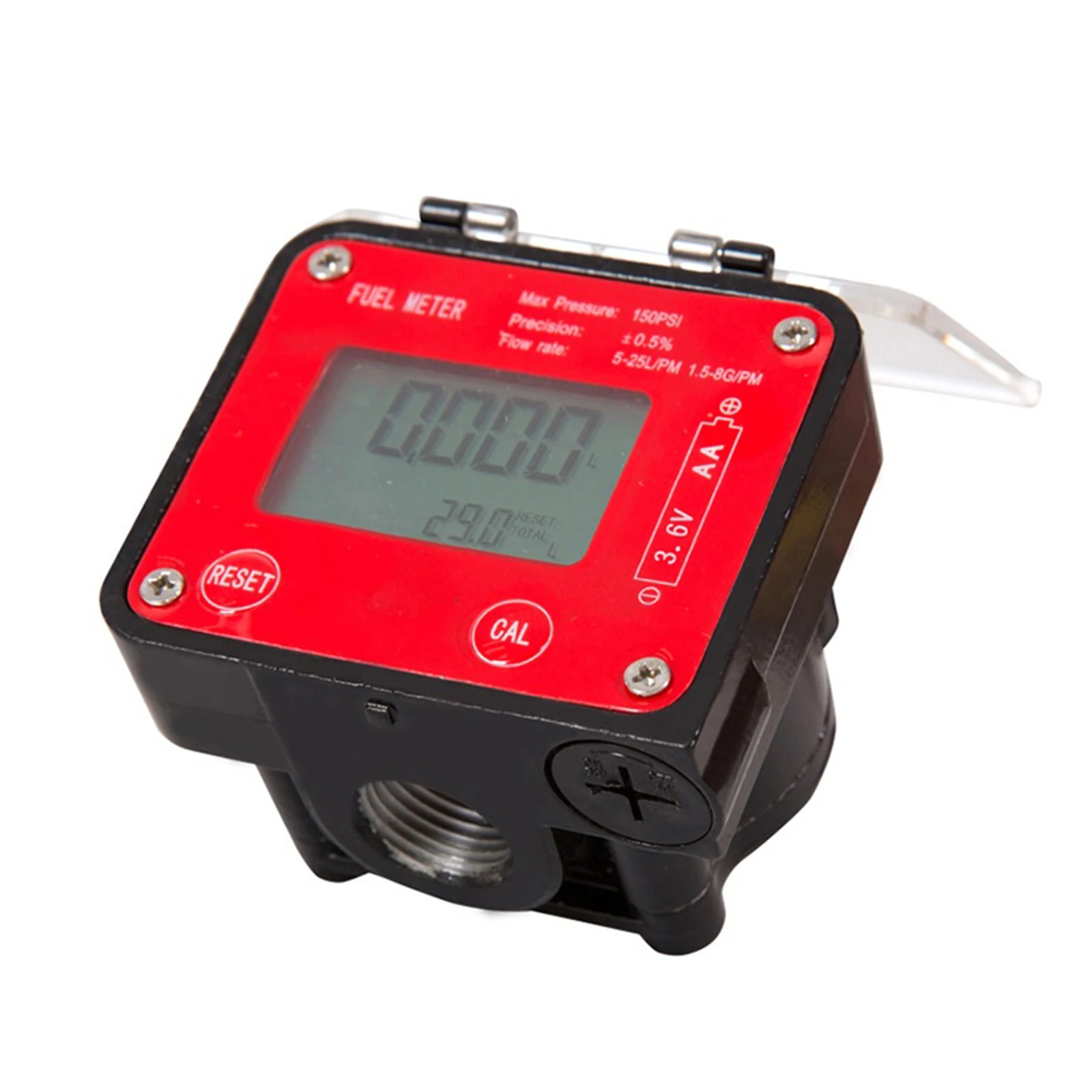 Flow Meter High Precision Gear Flowmeter DN15 DN20 Digital Fuel Gauge ...
