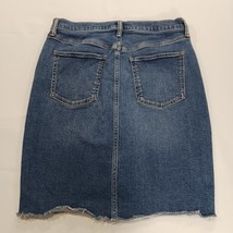 GAP RN#54023 Women's Blue Cotton Blend Denim Button-fly Pencil Skirt Size 8/29 image 15