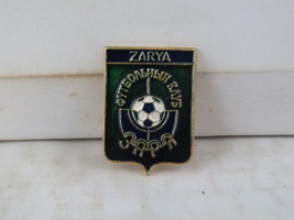 Vintage Soccer Pin - Zaria Voroshilovgrad Football Club - Stamped Pin  - $15.00
