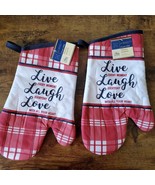 Kitchen Oven Mitts, Red White Blue, Live Laugh Love, Gingham, July 4th d... - £10.47 GBP