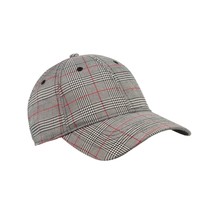 Time And Tru Women&#39;s Glen Plaid Baseball Cap Black Red Color NEW - £8.85 GBP