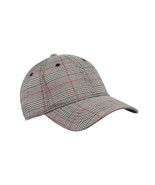 Time And Tru Women&#39;s Glen Plaid Baseball Cap Black Red Color NEW - $11.17