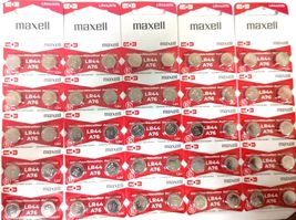 50 Pack Maxell LR44 AG13 357 button cell battery &quot;NEW HOLOGRAM PACKAGE &quot; - $18.60