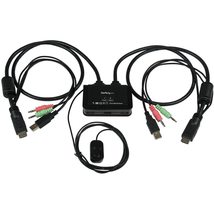 StarTech.com 2 Port USB VGA Cable KVM Switch - USB Powered with Remote Switch -  - £56.32 GBP