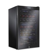 Ivation 33 Bottle Dual Zone Wine Cooler Refrigerator w/Lock | Large Free... - $645.99