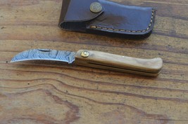 damascus custom made folding knife Laguiole Type From The Eagle Collection M8282 - £23.32 GBP