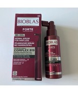 Bioblas Forte Herbal Serum For Hair Loss Complex B19 100 ml New - £29.95 GBP