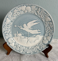 1976 Metlox Potteries &quot;Hark the Herold Angels Sing&quot; Plate 6th in Series ... - $20.10
