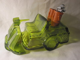 vintage 1970&#39;s Avon Bottle: Green Windjammer Golf Cart w/ Bags &amp; Clubs - £7.81 GBP