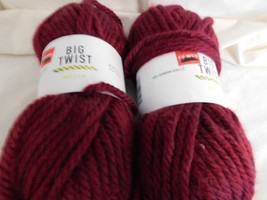 Big Twist Mellow Wine lot of 2 Dye Lot 642373 - £14.36 GBP