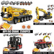 MOULD KING RC APP Control Technical Mobile Crane Model Building Block Toy Bricks - £135.14 GBP+