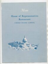 House of Representatives Restaurant Menu United States Capitol 1969 - $27.72