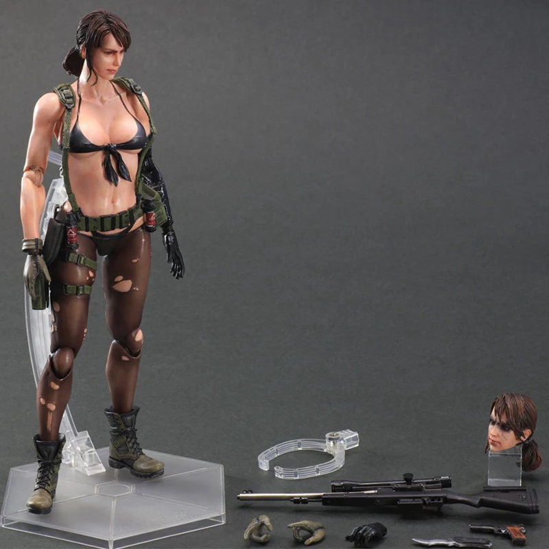 Play Arts Kai Metal Gear Solid 5 The Phantom Pain Quiet Venom Snake PA PVC - £49.15 GBP+