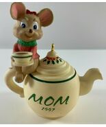 Hallmark Vintage Bob Siedler Keepsake Ornament Mom Mouse Teapot 1997 2.5... - $19.17 CAD