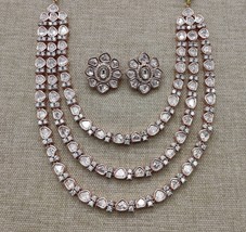 VeroniQ Trends-Victorion Polki Multistrand Necklace Set-Royal-Lucknowi-Bollywood - £196.65 GBP