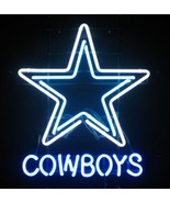 NFL Dallas Cowboys Beer Bar Football Bar Neon Light Sign 17&quot; x 15&quot; - £390.13 GBP