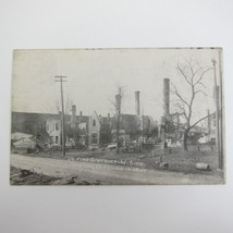 Postcard 1913 Dayton Ohio Flood Photo Fire District West Side Antique Litho - £15.74 GBP