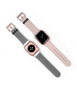 Elegance Series Faux Leather Apple Watch Band (38-41mm | Rose Gold, Past... - $46.11 CAD