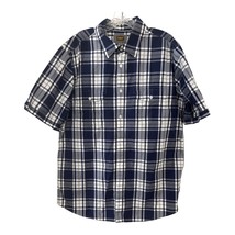 Vtg 2010s The Foundry Supply Co. Men’s LT Short Sleeve Shirt – Navy Plai... - $446.62 MXN