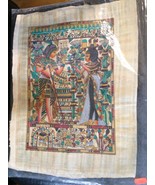 GENUINE ORIGIONAL CULTURAL EGYPTION PAINTINGS ON PAPYRUS - $143.90 CAD